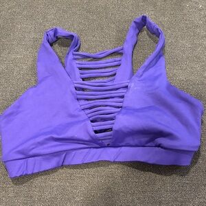 Peloton Women's Purple Strappy Bralette - 9 to 5 Medium